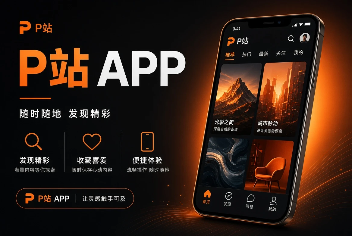 P站APP移动端浏览界面